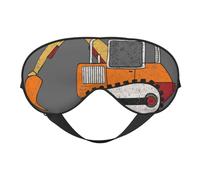 Mosytuky I Like Big Digger Print Sleep Eye Mask Blindfold with Elastic Strap Headband, Soft Eye Cover Eyeshade for Night Sleeping, Travel