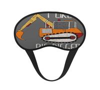 Mosytuky I Like Big Digger Print Sleep Mask for Back and Side Sleeper for Sleeping,Zero Eye Pressure Night Blindfold Ultralight Travel Nap Eye Cover