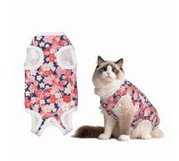 Mosytuky Japanese Cherry Blossoms Print Dog Surgery Recovery Suit After Spay, Highly-Stretchy Dog Onesie,Dog Onesie Protect Surgical Wound-X-Large