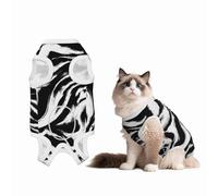 Mosytuky Leopard and Zebra 2 Print Dog Surgery Recovery Suit After Spay, Highly-Stretchy Dog Onesie,Dog Onesie Protect Surgical Wound-X-Large
