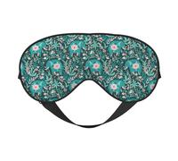 Mosytuky Lephants in The Jungle Print Sleep Eye Mask Blindfold with Elastic Strap Headband, Soft Eye Cover Eyeshade for Night Sleeping, Travel