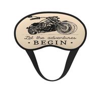 Mosytuky Let The Adventure Begin Print Sleep Mask for Back and Side Sleeper for Sleeping,Zero Eye Pressure Night Blindfold Ultralight Travel Nap Eye Cover