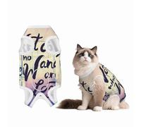 Mosytuky Not All Those Who Wander are Lost Print Dog Surgery Recovery Suit After Spay, Highly-Stretchy Dog Onesie,Dog Onesie Protect Surgical Wound-X-Large