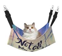 Mosytuky Not All Those Who Wander are Lost Print Pet Hammock for Cage Reversible Cat Hanging Hammock Bed for Kitten Puppy Cats Small Dogs Rabbits Small Animals