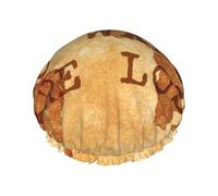 Mosytuky Not All Those Who Wander Are Lost2 Print Shower Cap For Women,Elastic And Reusable,Double Waterproof Layers Bathing Hat