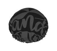 Mosytuky Not All Who Wander Are Lost2 Print Shower Cap For Women,Elastic And Reusable,Double Waterproof Layers Bathing Hat