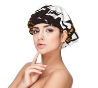 Mosytuky Not All Who Wander Are Lost4 Print Silky Satin Bonnet For Sleeping,Hair Bonnet For Women And Men,Adjustable Sleep Bonnet For Curly Hair