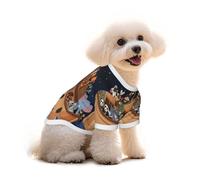 Mosytuky Ocean Scene with Noah's Ark Print Breathable Dog Shirts for Large Dogs-Stretchy T-Shirts,Soft Mesh Lightweight Quick Dry Sweatshirt-Small