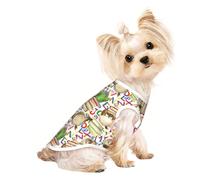 Mosytuky Owl Back to School Print Dog Shirts Pet Clothes,Puppy Vest T-Shirt Sleeveless Costumes,Doggy Apparel Outfits for Small Extra Small Medium Dogs and Cats-(Small)