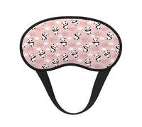 Mosytuky Panda Flying in The Sky Print Sleep Mask for Back and Side Sleeper for Sleeping,Zero Eye Pressure Night Blindfold Ultralight Travel Nap Eye Cover