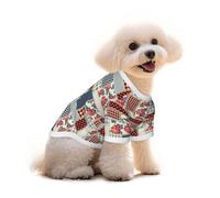 Mosytuky Patchwork in Country Style Print Breathable Dog Shirts for Large Dogs-Stretchy T-Shirts,Soft Mesh Lightweight Quick Dry Sweatshirt-Large