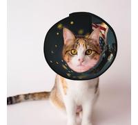 Mosytuky Pet Recovery Collars & Cones for Dogs and Cats After Surgery Adjustable Dog Neck Cone Surgical Elizabeth E-Collar Prevent Biting and Stop Licking Wound (North American Bald Eagle,Small)