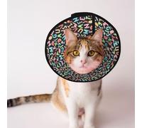 Mosytuky Pet Recovery Collars & Cones for Dogs and Cats After Surgery Adjustable Dog Neck Cone Surgical Elizabeth E-Collar Prevent Biting and Stop Licking Wound (Alphabet,Small)