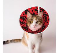 Mosytuky Pet Recovery Collars & Cones for Dogs and Cats After Surgery Adjustable Dog Neck Cone Surgical Elizabeth E-Collar Prevent Biting and Stop Licking Wound (Playing Cards,Small)