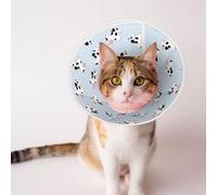 Mosytuky Pet Recovery Collars & Cones for Dogs and Cats After Surgery Adjustable Dog Neck Cone Surgical Elizabeth E-Collar Prevent Biting and Stop Licking Wound (Cute Farm Cow,Medium)