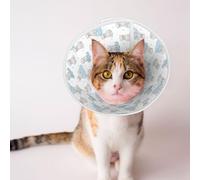 Mosytuky Pet Recovery Collars & Cones for Dogs and Cats After Surgery Adjustable Dog Neck Cone Surgical Elizabeth E-Collar Prevent Biting and Stop Licking Wound (Playful Polar Bear Pals,Small)