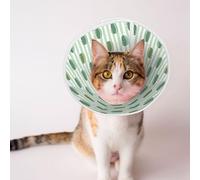 Mosytuky Pet Recovery Collars & Cones for Dogs and Cats After Surgery Adjustable Dog Neck Cone Surgical Elizabeth E-Collar Prevent Biting and Stop Licking Wound (Cute Crocodile,Large)