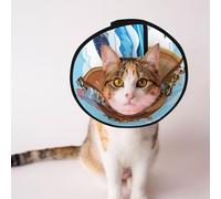 Mosytuky Pet Recovery Collars & Cones for Dogs and Cats After Surgery Adjustable Dog Neck Cone Surgical Elizabeth E-Collar Prevent Biting and Stop Licking Wound (Animals On Noah's Ark,Medium)