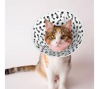 Mosytuky Pet Recovery Collars & Cones for Dogs and Cats After Surgery Adjustable Dog Neck Cone Surgical Elizabeth E-Collar Prevent Biting and Stop Licking Wound (Fish Bone,Small)