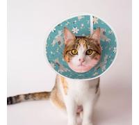 Mosytuky Pet Recovery Collars & Cones for Dogs and Cats After Surgery Adjustable Dog Neck Cone Surgical Elizabeth E-Collar Prevent Biting and Stop Licking Wound (Teal Mama Llama,Medium)