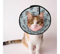 Mosytuky Pet Recovery Collars & Cones for Dogs and Cats After Surgery Adjustable Dog Neck Cone Surgical Elizabeth E-Collar Prevent Biting and Stop Licking Wound (Sea Otter,Medium)