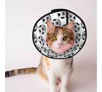 Mosytuky Pet Recovery Collars & Cones for Dogs and Cats After Surgery Adjustable Dog Neck Cone Surgical Elizabeth E-Collar Prevent Biting and Stop Licking Wound (Happy Soccer,Large)