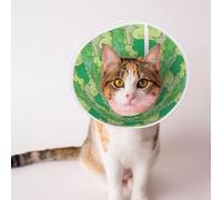 Mosytuky Pet Recovery Collars & Cones for Dogs and Cats After Surgery Adjustable Dog Neck Cone Surgical Elizabeth E-Collar Prevent Biting and Stop Licking Wound (Crocodile and Bush,Large)