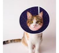 Mosytuky Pet Recovery Collars & Cones for Dogs and Cats After Surgery Adjustable Dog Neck Cone Surgical Elizabeth E-Collar Prevent Biting and Stop Licking Wound (Mathematical Symbols,Large)