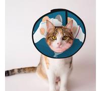 Mosytuky Pet Recovery Collars & Cones for Dogs and Cats After Surgery Adjustable Dog Neck Cone Surgical Elizabeth E-Collar Prevent Biting and Stop Licking Wound (Nurse Doctor Gnomes,Medium)