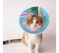 Mosytuky Pet Recovery Collars & Cones for Dogs and Cats After Surgery Adjustable Dog Neck Cone Surgical Elizabeth E-Collar Prevent Biting and Stop Licking Wound (Happy Easter,Medium)