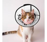 Mosytuky Pet Recovery Collars & Cones for Dogs and Cats After Surgery Adjustable Dog Neck Cone Surgical Elizabeth E-Collar Prevent Biting and Stop Licking Wound (Happy Mother's Day (3),Small)