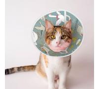 Mosytuky Pet Recovery Collars & Cones for Dogs and Cats After Surgery Adjustable Dog Neck Cone Surgical Elizabeth E-Collar Prevent Biting and Stop Licking Wound (Cute Farm Birds,Small)