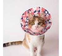 Mosytuky Pet Recovery Collars & Cones for Dogs and Cats After Surgery Adjustable Dog Neck Cone Surgical Elizabeth E-Collar Prevent Biting and Stop Licking Wound (Japanese Cherry Blossoms,Large)