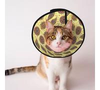 Mosytuky Pet Recovery Collars & Cones for Dogs and Cats After Surgery Adjustable Dog Neck Cone Surgical Elizabeth E-Collar Prevent Biting and Stop Licking Wound (Bohemia,Large)