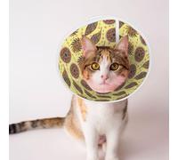 Mosytuky Pet Recovery Collars & Cones for Dogs and Cats After Surgery Adjustable Dog Neck Cone Surgical Elizabeth E-Collar Prevent Biting and Stop Licking Wound (Bohemia,Medium)