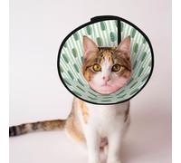 Mosytuky Pet Recovery Collars & Cones for Dogs and Cats After Surgery Adjustable Dog Neck Cone Surgical Elizabeth E-Collar Prevent Biting and Stop Licking Wound (Cute Crocodile,Medium)