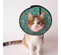 Mosytuky Pet Recovery Collars & Cones for Dogs and Cats After Surgery Adjustable Dog Neck Cone Surgical Elizabeth E-Collar Prevent Biting and Stop Licking Wound (Jungle Animals,Large)