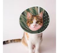 Mosytuky Pet Recovery Collars & Cones for Dogs and Cats After Surgery Adjustable Dog Neck Cone Surgical Elizabeth E-Collar Prevent Biting and Stop Licking Wound (Jungle Green Camo USA Flag,Medium)