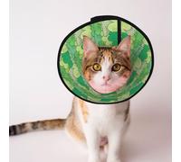 Mosytuky Pet Recovery Collars & Cones for Dogs and Cats After Surgery Adjustable Dog Neck Cone Surgical Elizabeth E-Collar Prevent Biting and Stop Licking Wound (Crocodile and Bush,Large)