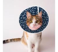 Mosytuky Pet Recovery Collars & Cones for Dogs and Cats After Surgery Adjustable Dog Neck Cone Surgical Elizabeth E-Collar Prevent Biting and Stop Licking Wound (Question Marks,Medium)