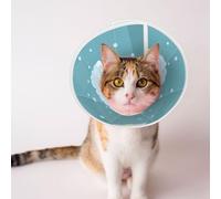 Mosytuky Pet Recovery Collars & Cones for Dogs and Cats After Surgery Adjustable Dog Neck Cone Surgical Elizabeth E-Collar Prevent Biting and Stop Licking Wound (Bathtub with Soap Bubbles,Medium)