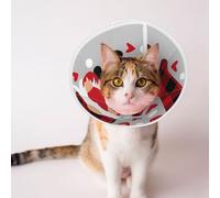 Mosytuky Pet Recovery Collars & Cones for Dogs and Cats After Surgery Adjustable Dog Neck Cone Surgical Elizabeth E-Collar Prevent Biting and Stop Licking Wound (Buffalo Plaid Love and Gnome,Medium)