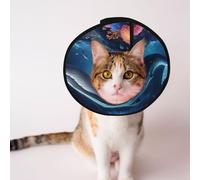 Mosytuky Pet Recovery Collars & Cones for Dogs and Cats After Surgery Adjustable Dog Neck Cone Surgical Elizabeth E-Collar Prevent Biting and Stop Licking Wound (Colorful Ocean Whale,Medium)