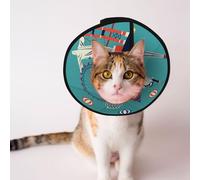 Mosytuky Pet Recovery Collars & Cones for Dogs and Cats After Surgery Adjustable Dog Neck Cone Surgical Elizabeth E-Collar Prevent Biting and Stop Licking Wound (Let's Go Travel,Small)