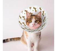 Mosytuky Pet Recovery Collars & Cones For Dogs And Cats After Surgery Adjustable Dog Neck Cone Surgical Elizabeth E-Collar Prevent Biting And Stop Licking Wound (Dachshund Going To Play Tennis,Medium)