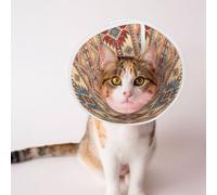 Mosytuky Pet Recovery Collars & Cones for Dogs and Cats After Surgery Adjustable Dog Neck Cone Surgical Elizabeth E-Collar Prevent Biting and Stop Licking Wound (Traditional Tribal Aztec,Small)