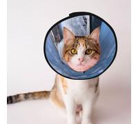 Mosytuky Pet Recovery Collars & Cones for Dogs and Cats After Surgery Adjustable Dog Neck Cone Surgical Elizabeth E-Collar Prevent Biting and Stop Licking Wound (Lighthouse in Havana,Medium)