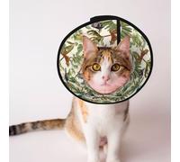 Mosytuky Pet Recovery Collars & Cones for Dogs and Cats After Surgery Adjustable Dog Neck Cone Surgical Elizabeth E-Collar Prevent Biting and Stop Licking Wound (Jungle Animals,Small)