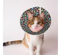 Mosytuky Pet Recovery Collars & Cones for Dogs and Cats After Surgery Adjustable Dog Neck Cone Surgical Elizabeth E-Collar Prevent Biting and Stop Licking Wound (Alphabet,Small)