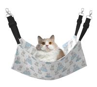 Mosytuky Playful Polar Bear Pals Print Pet Hammock for Cage Reversible Cat Hanging Hammock Bed for Kitten Puppy Cats Small Dogs Rabbits Small Animals